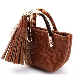 NIB Mini Keyring / Key Charm Coin Purse Bag Charm Keychain Pendant with Tassel